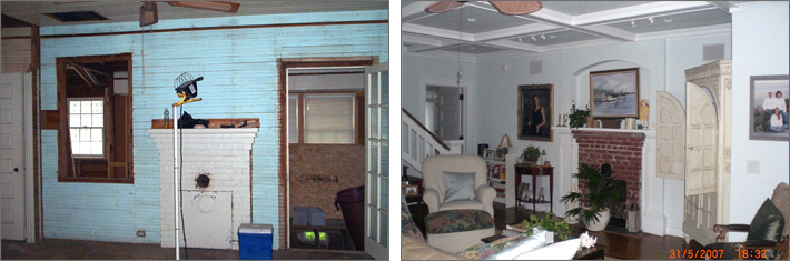 Mantle Before and After